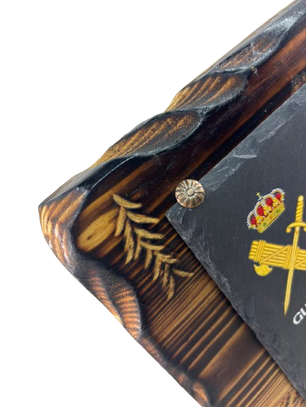 Placa Homenaje de Madera