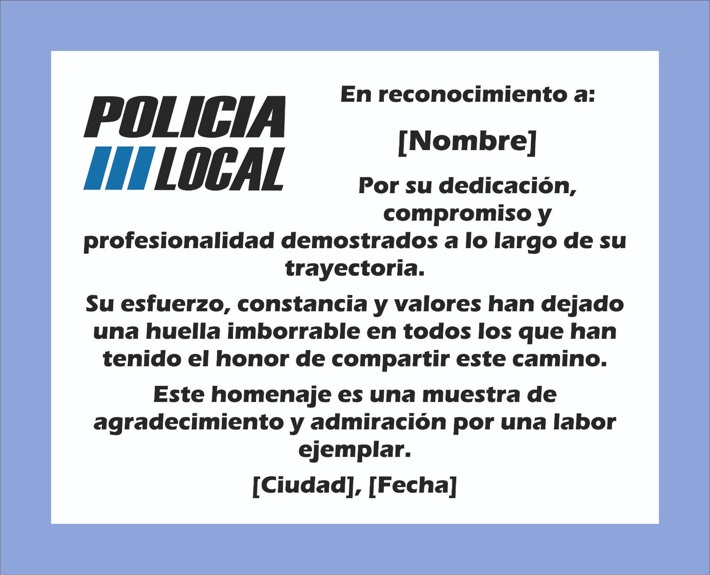 Placa Homenaje de Piedra Lacada