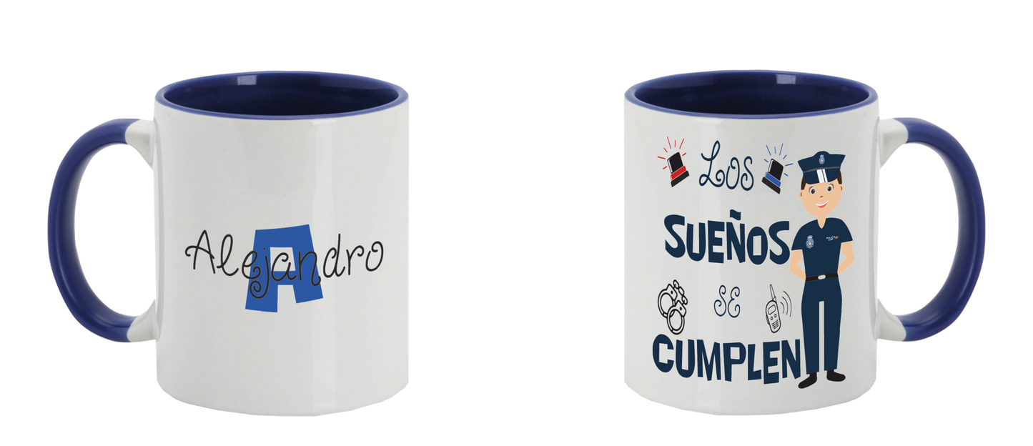 Tazas Cerámica Policía Nacional