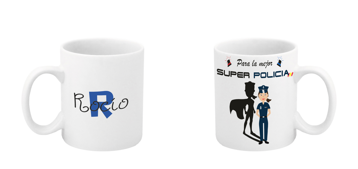 Tazas Cerámica Policía Nacional