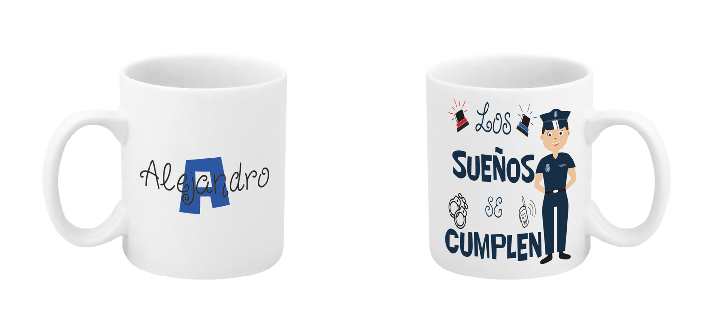 Tazas Cerámica Policía Nacional