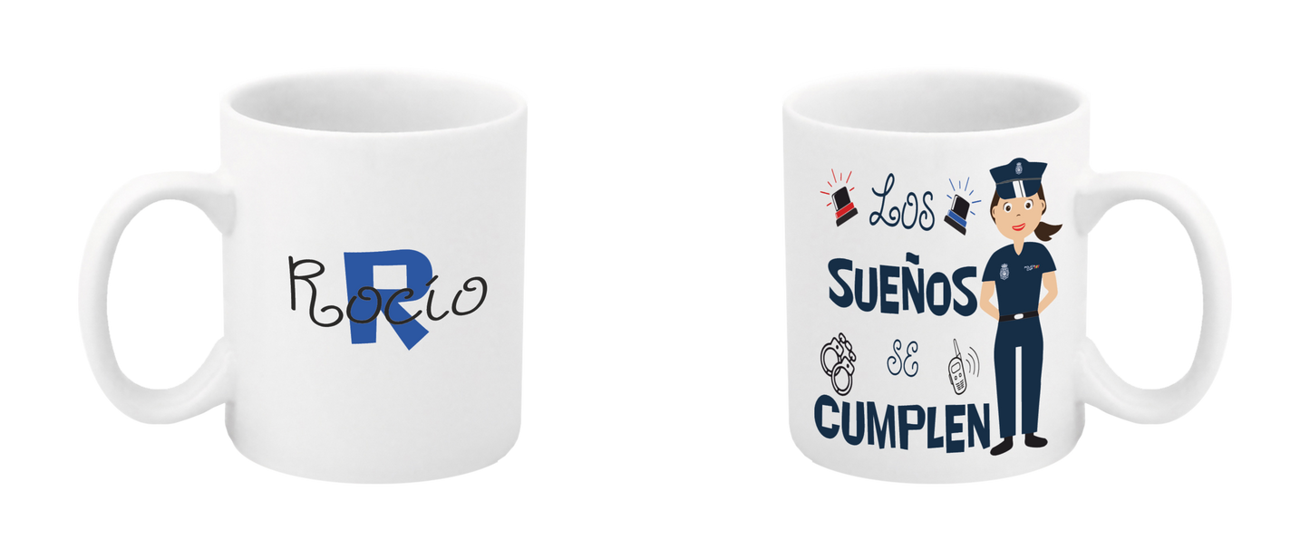 Tazas Cerámica Policía Nacional