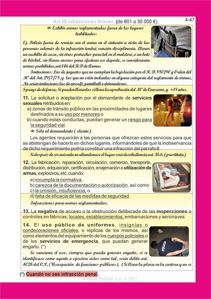 Manual Policial, Guía Rápida para Fuerzas y Cuerpos de Seguridad, Actualizado 2023