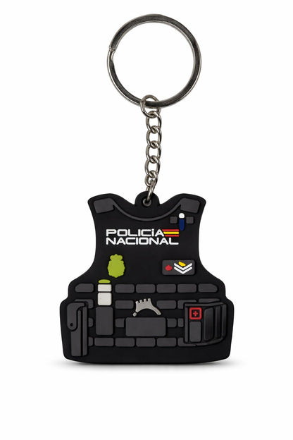 Llavero Chaleco Táctico Policia Nacional.