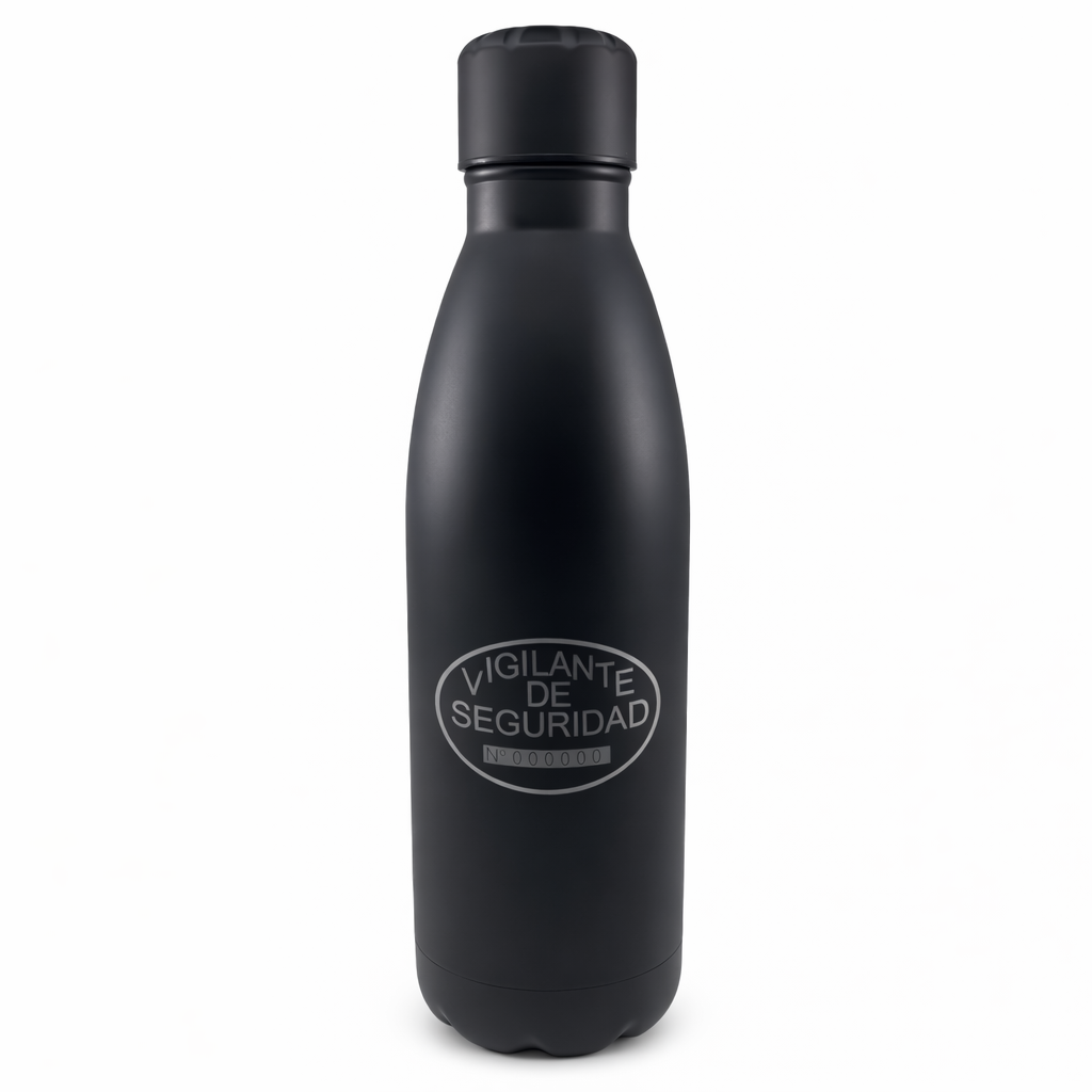 Botella Vigilante de Seguridad, Acero Inox.