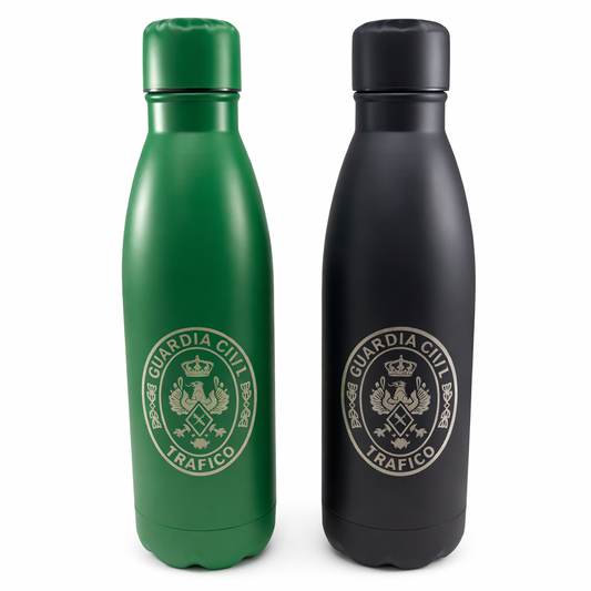 Botella Guardia Civil Tráfico, Acero Inox.