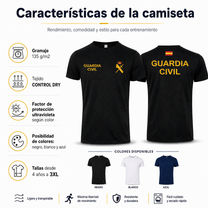 Camiseta Guardia Civil Técnica