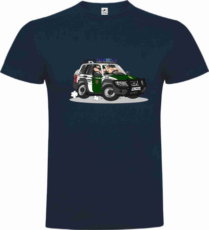 Camiseta Guardia Civil Algodón Caricatura