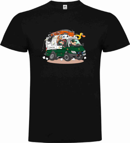 Camiseta Guardia Civil Algodón Caricatura