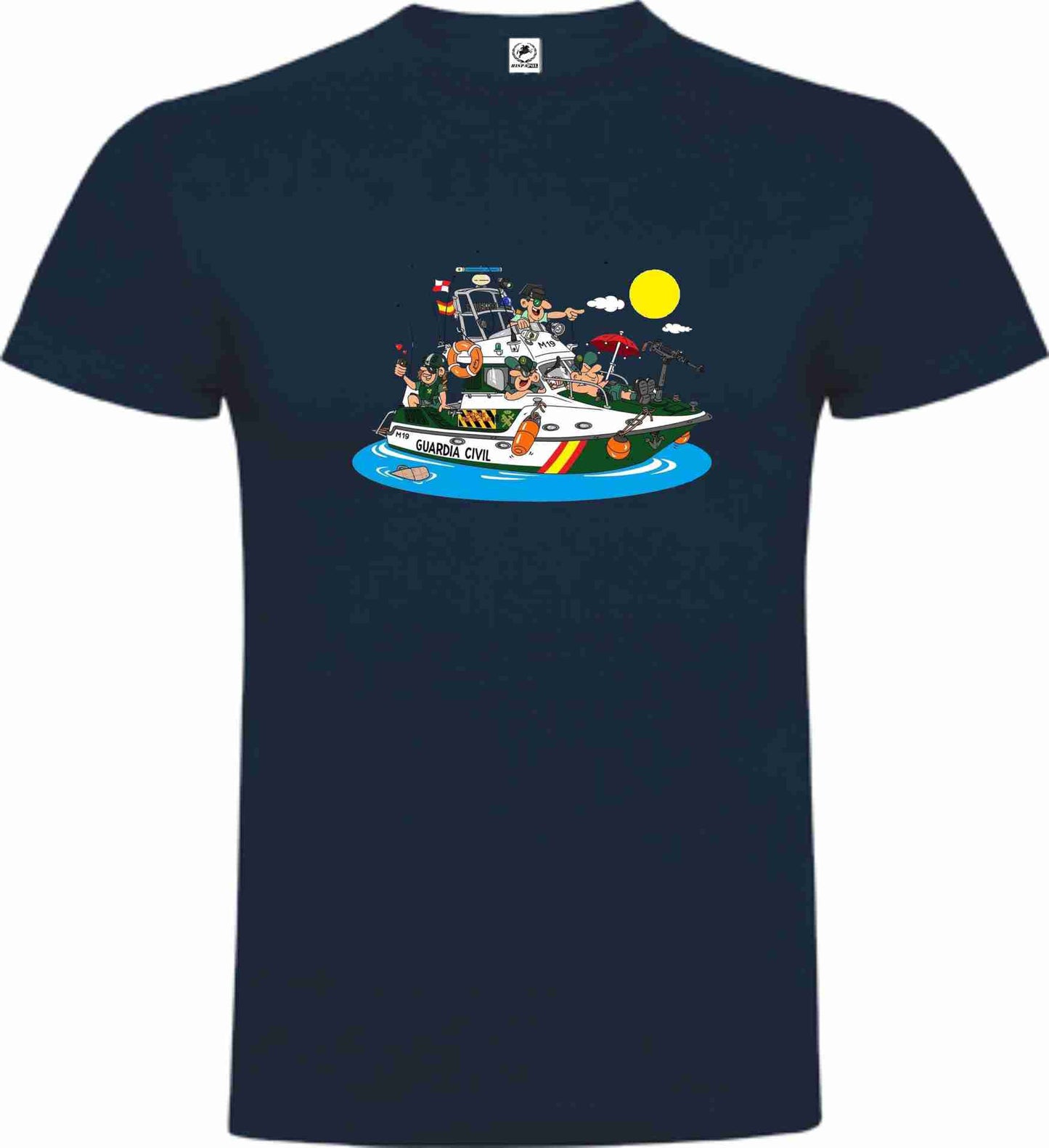 Camiseta Guardia Civil Algodón Caricatura