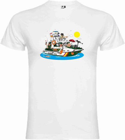 Camiseta Guardia Civil Algodón Caricatura