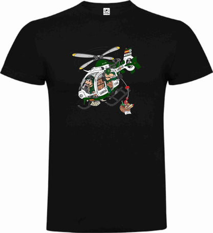 Camiseta Guardia Civil Algodón Caricatura