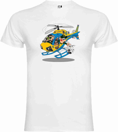 Camiseta Guardia Civil Algodón Caricatura