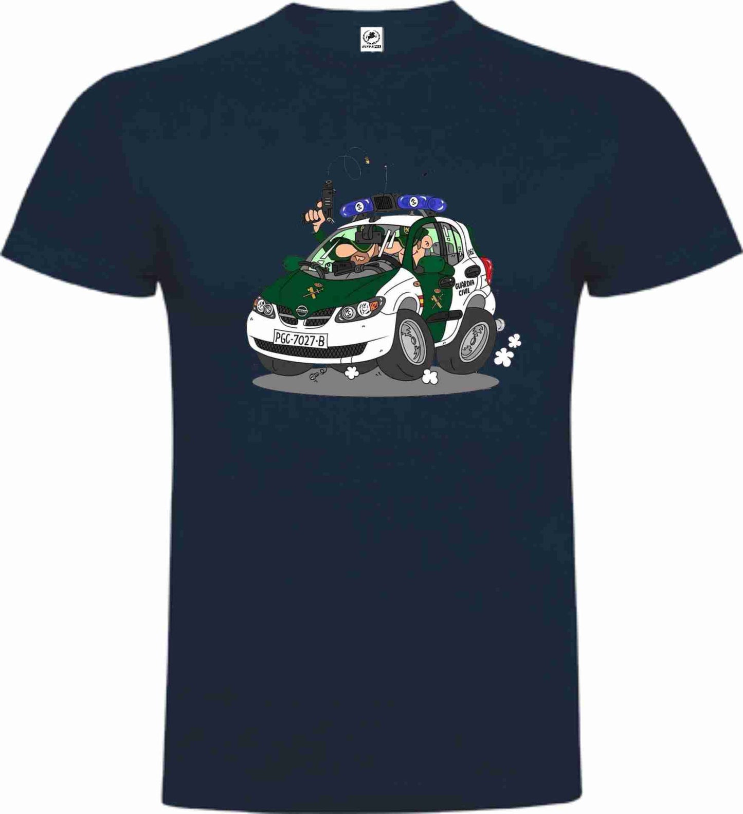 Camiseta Guardia Civil Algodón Caricatura