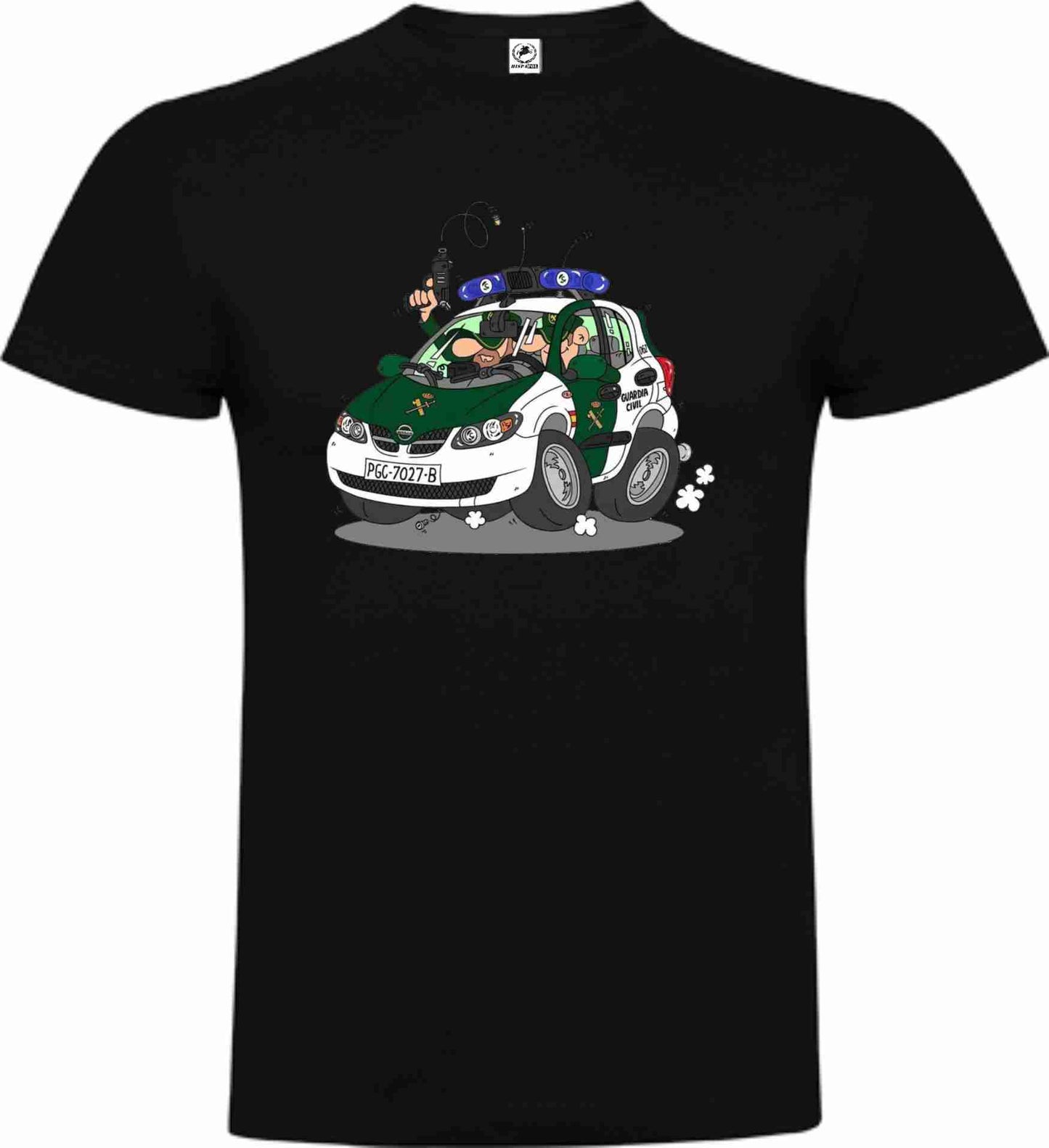 Camiseta Guardia Civil Algodón Caricatura