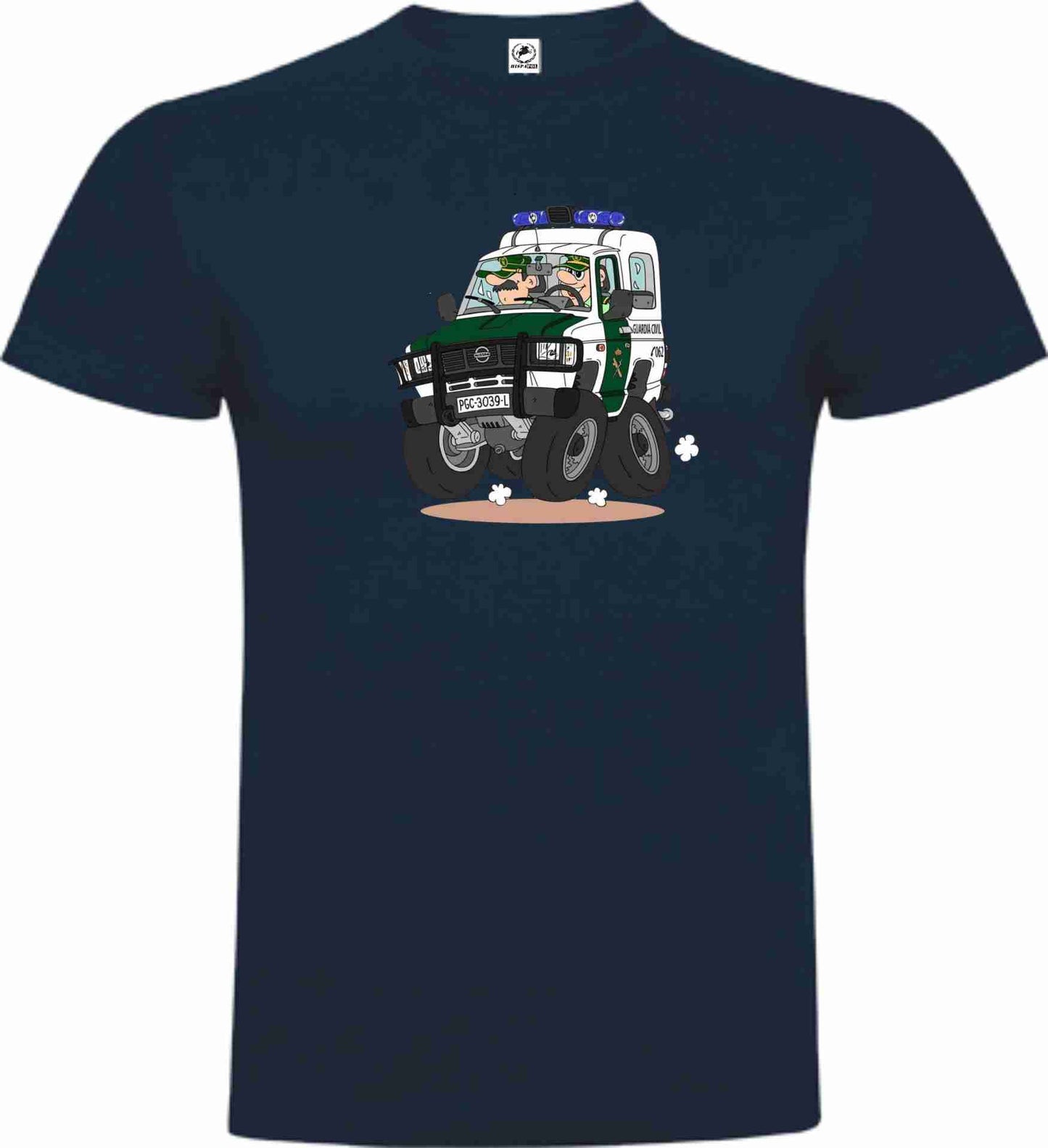 Camiseta Guardia Civil Algodón Caricatura