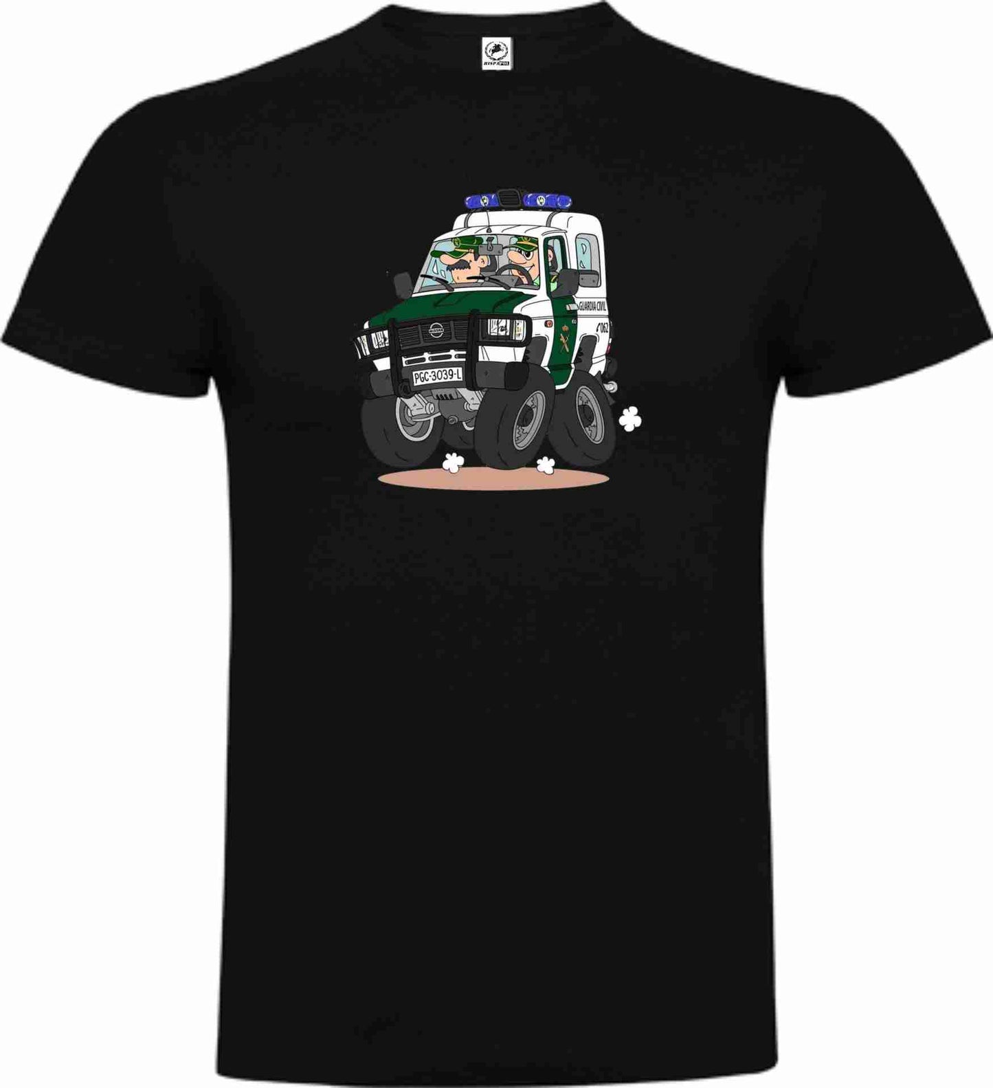 Camiseta Guardia Civil Algodón Caricatura
