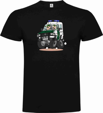 Camiseta Guardia Civil Algodón Caricatura