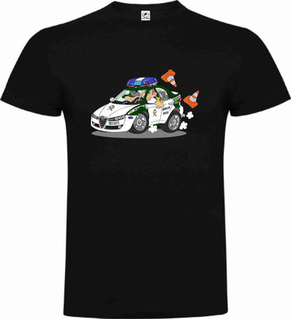 Camiseta Guardia Civil Algodón Caricatura