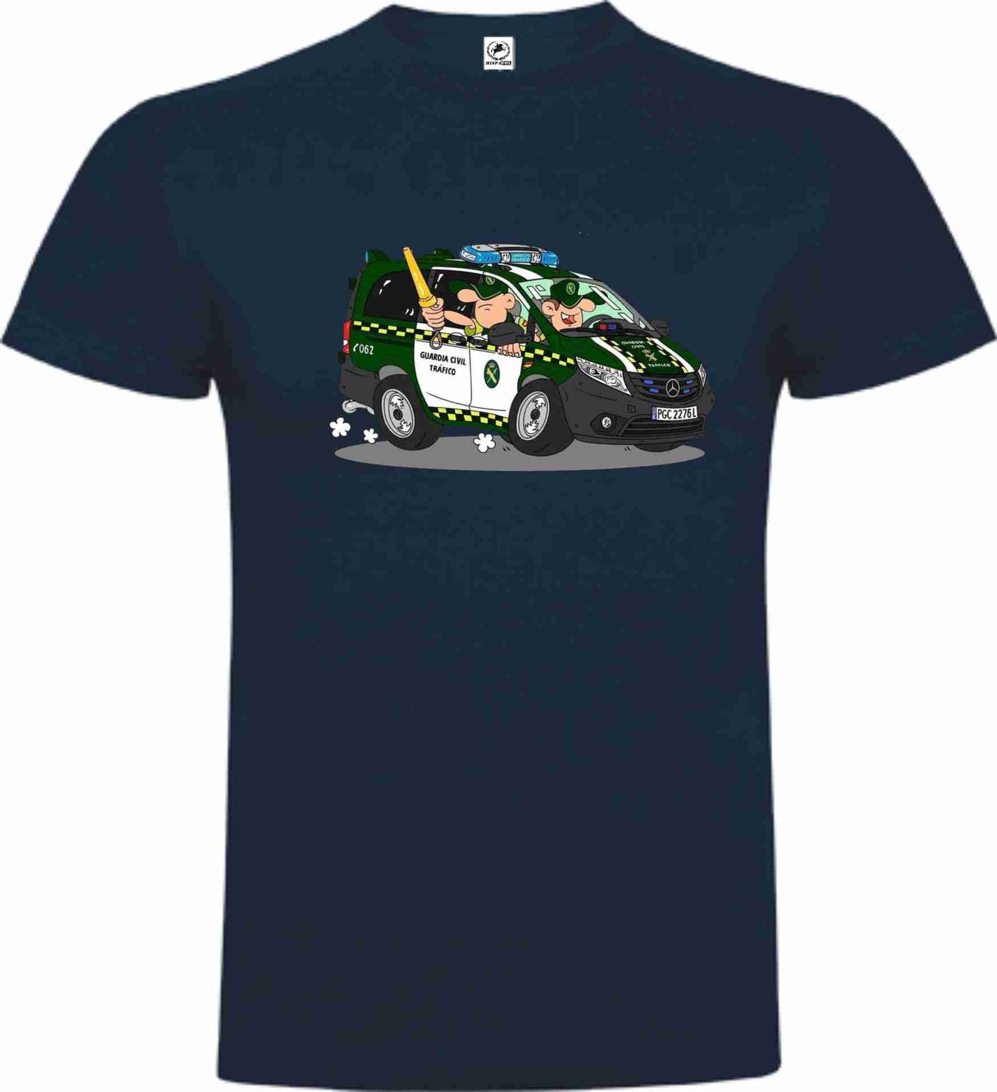 Camiseta Guardia Civil Algodón Caricatura