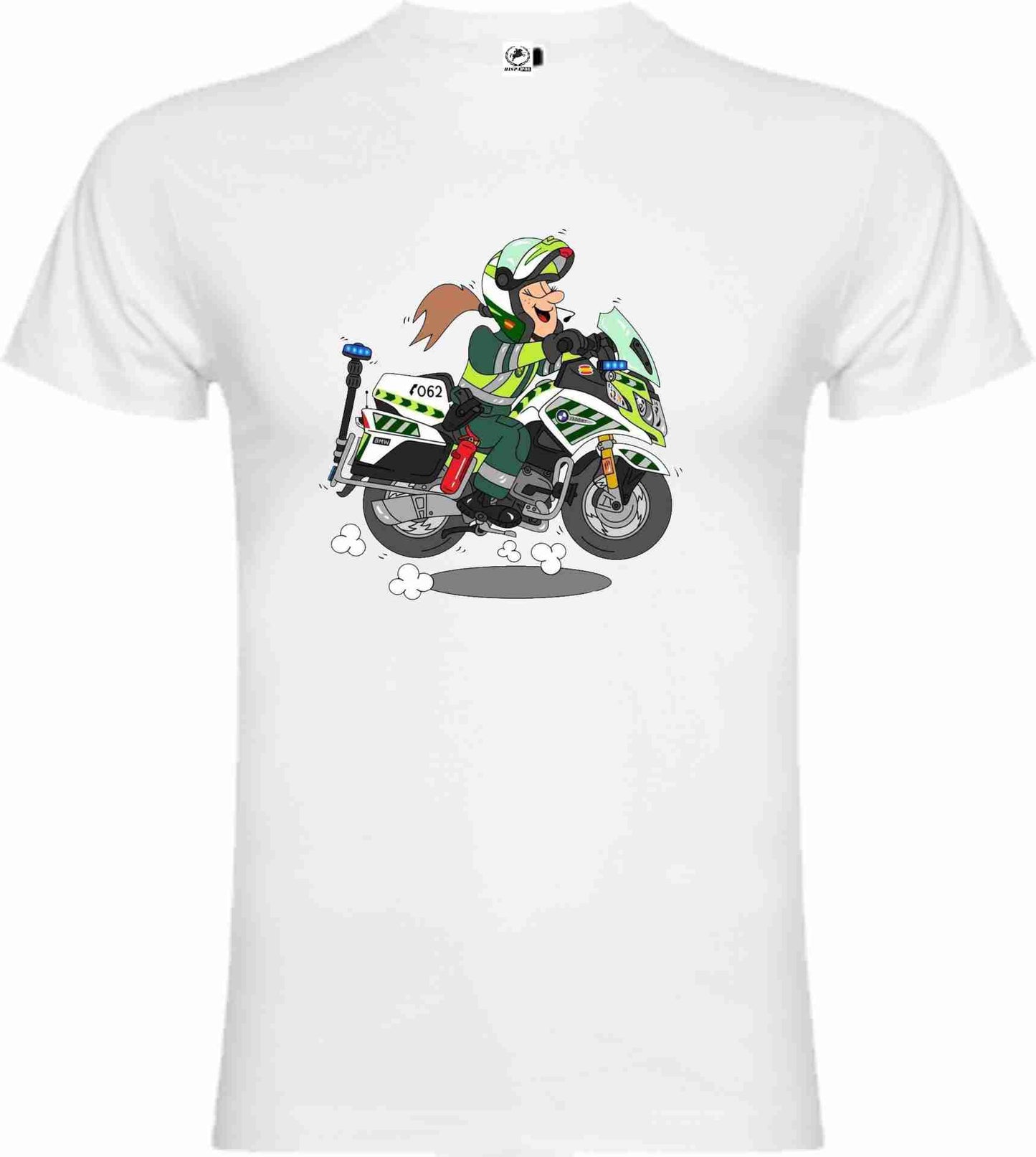 Camiseta Guardia Civil Algodón Caricatura