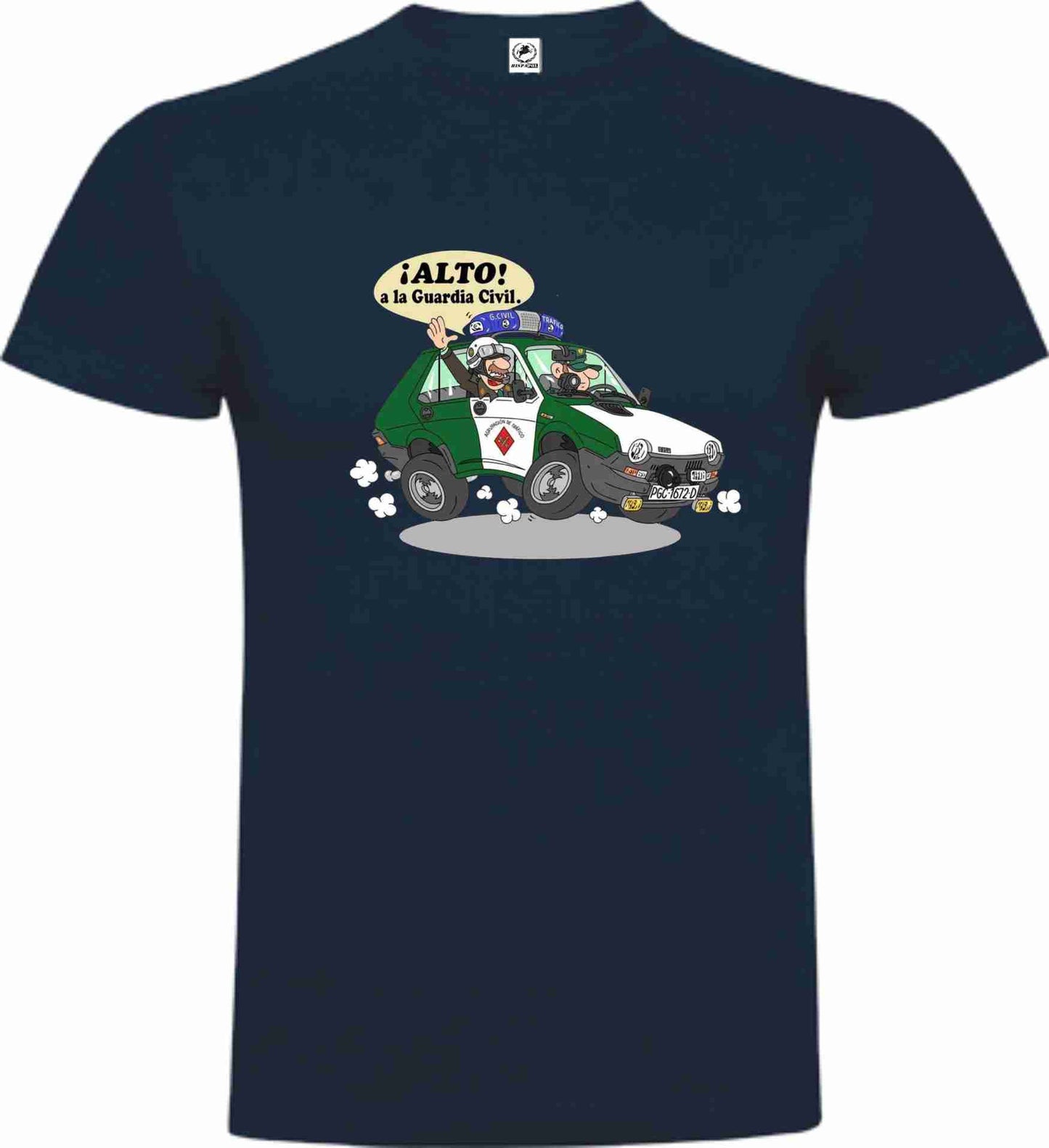 Camiseta Guardia Civil Algodón Caricatura
