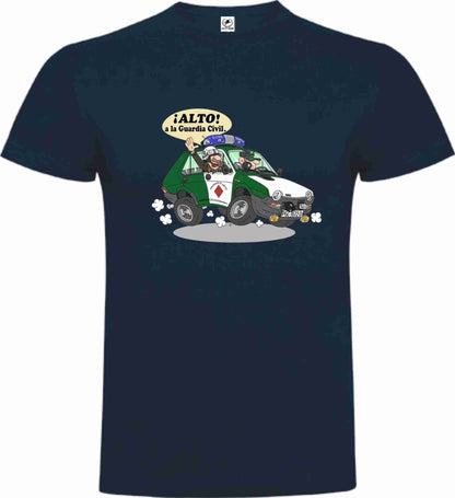 Camiseta Guardia Civil Algodón Caricatura