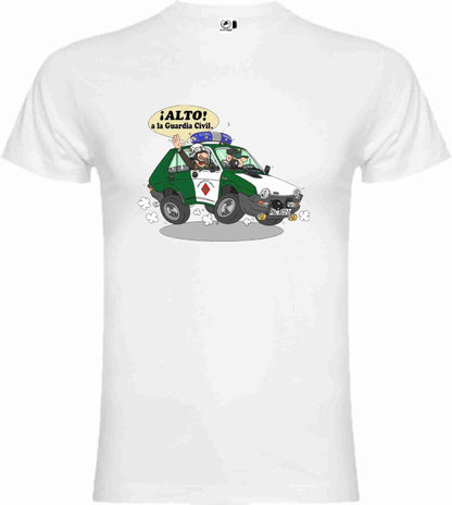 Camiseta Guardia Civil Algodón Caricatura
