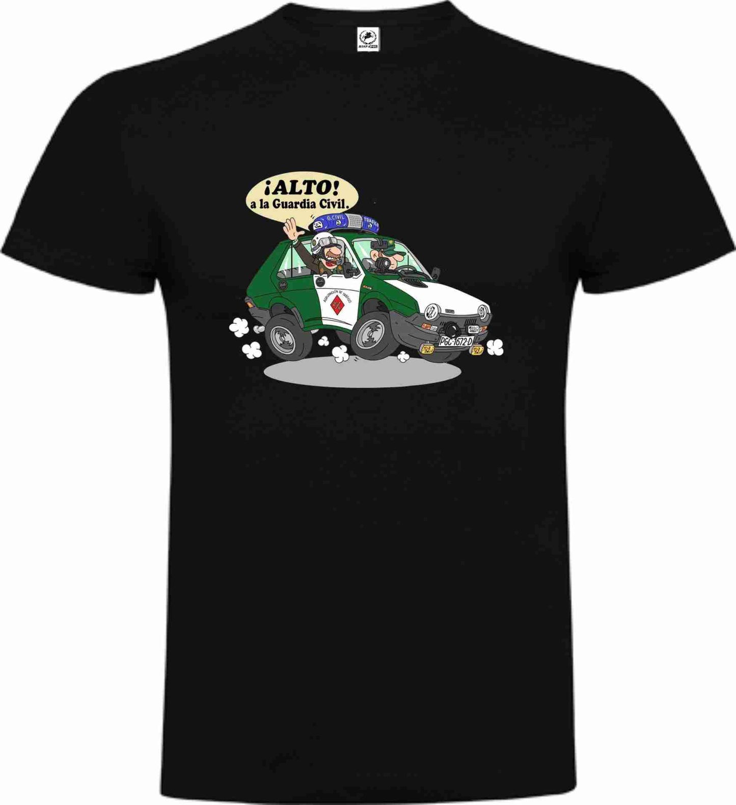 Camiseta Guardia Civil Algodón Caricatura