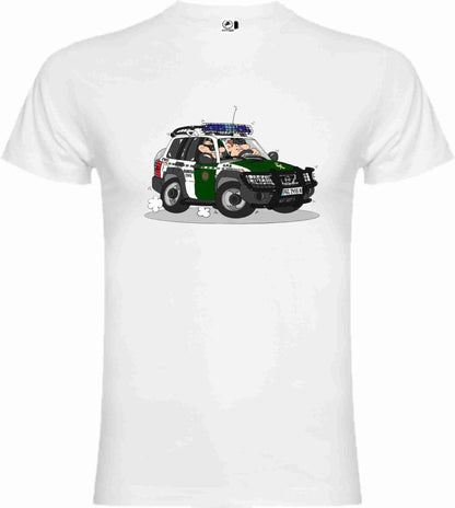 Camiseta Guardia Civil Algodón Caricatura