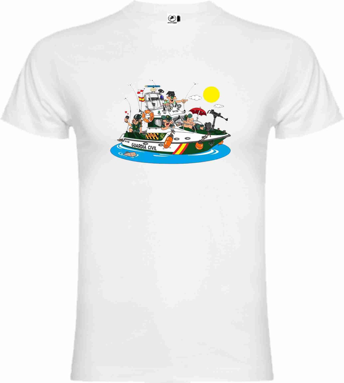 Camiseta Guardia Civil Algodón Caricatura