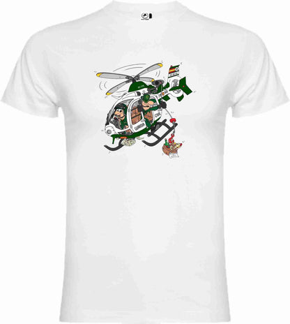 Camiseta Guardia Civil Algodón Caricatura