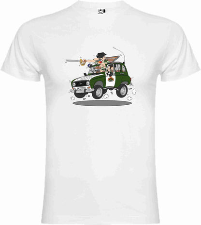 Camiseta Guardia Civil Algodón Caricatura