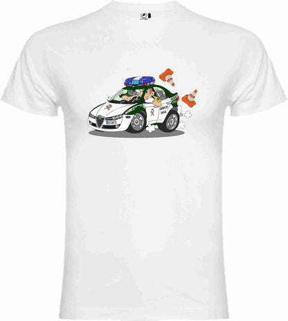 Camiseta Guardia Civil Algodón Caricatura