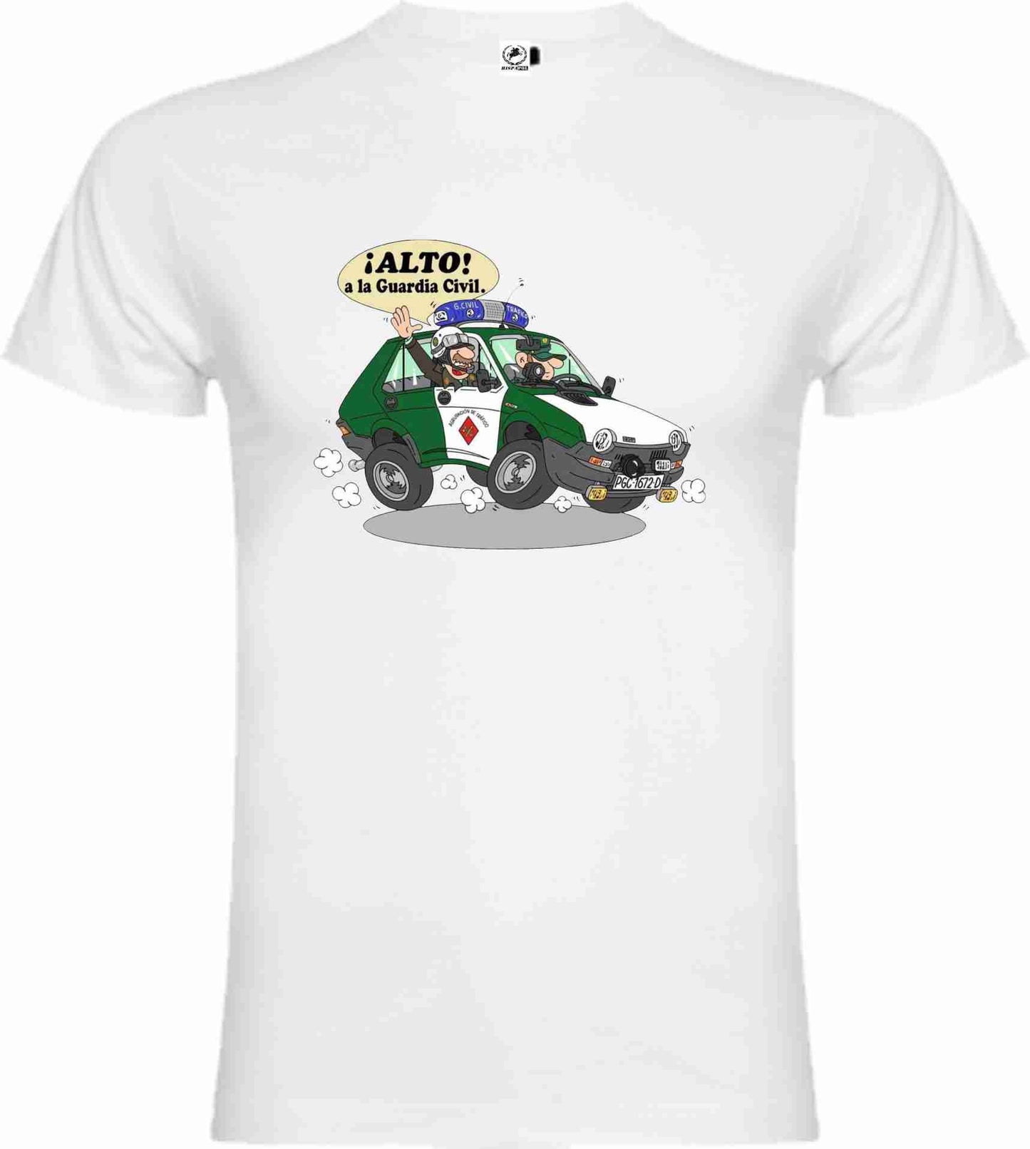 Camiseta Guardia Civil Algodón Caricatura