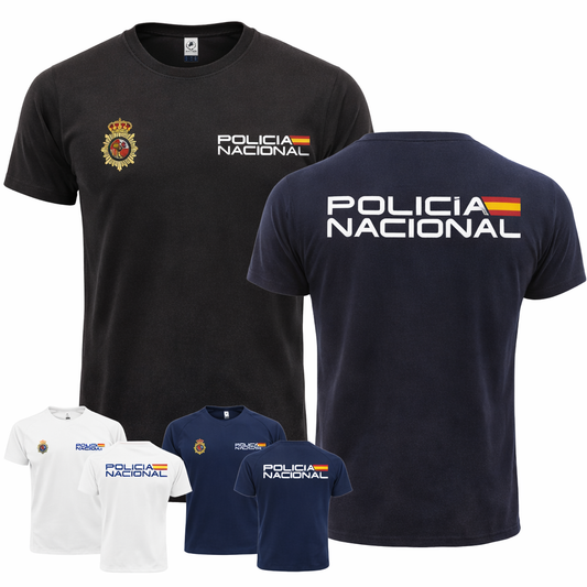 Camiseta Policía Nacional Algodón