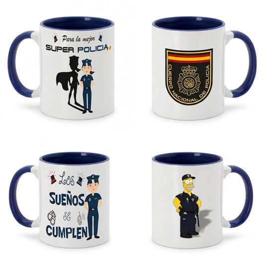 Tazas Cerámica Policía Nacional