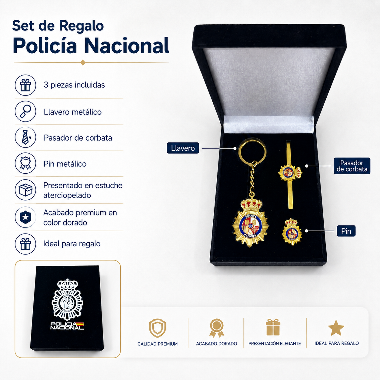 Estuche Detalle Policía Nacional