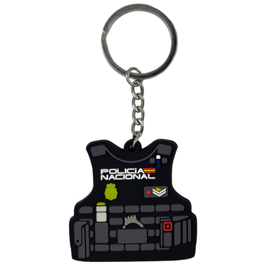 Llavero Chaleco Táctico Policia Nacional.