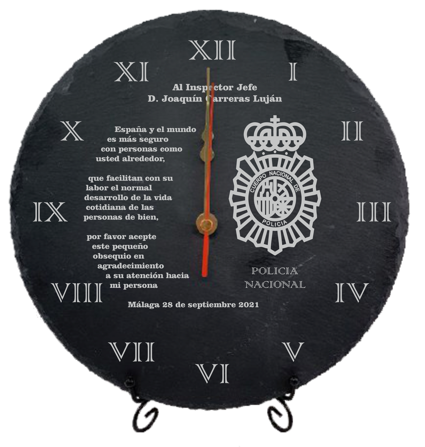 Relojes de pizarra personalizados