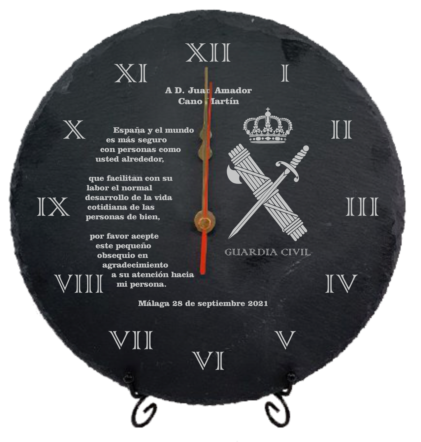 Relojes de pizarra personalizados