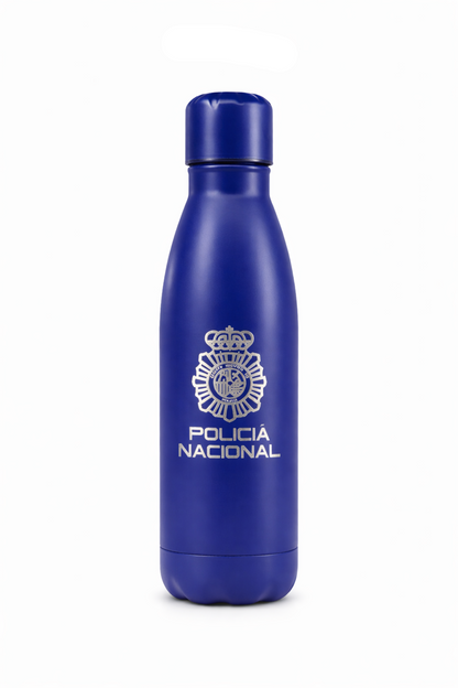 Botella Policía Nacional, Acero Inox.