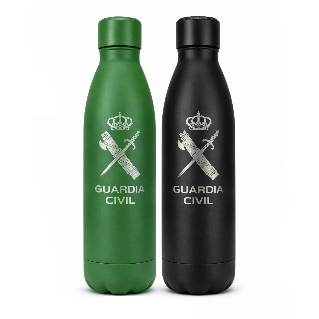 Botella Guardia Civil, Acero Inox.