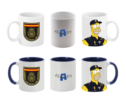 Tazas Cerámica Policía Nacional