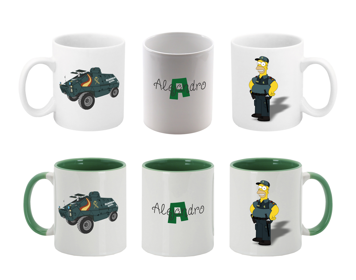 Tazas Cerámica Guardia Civil