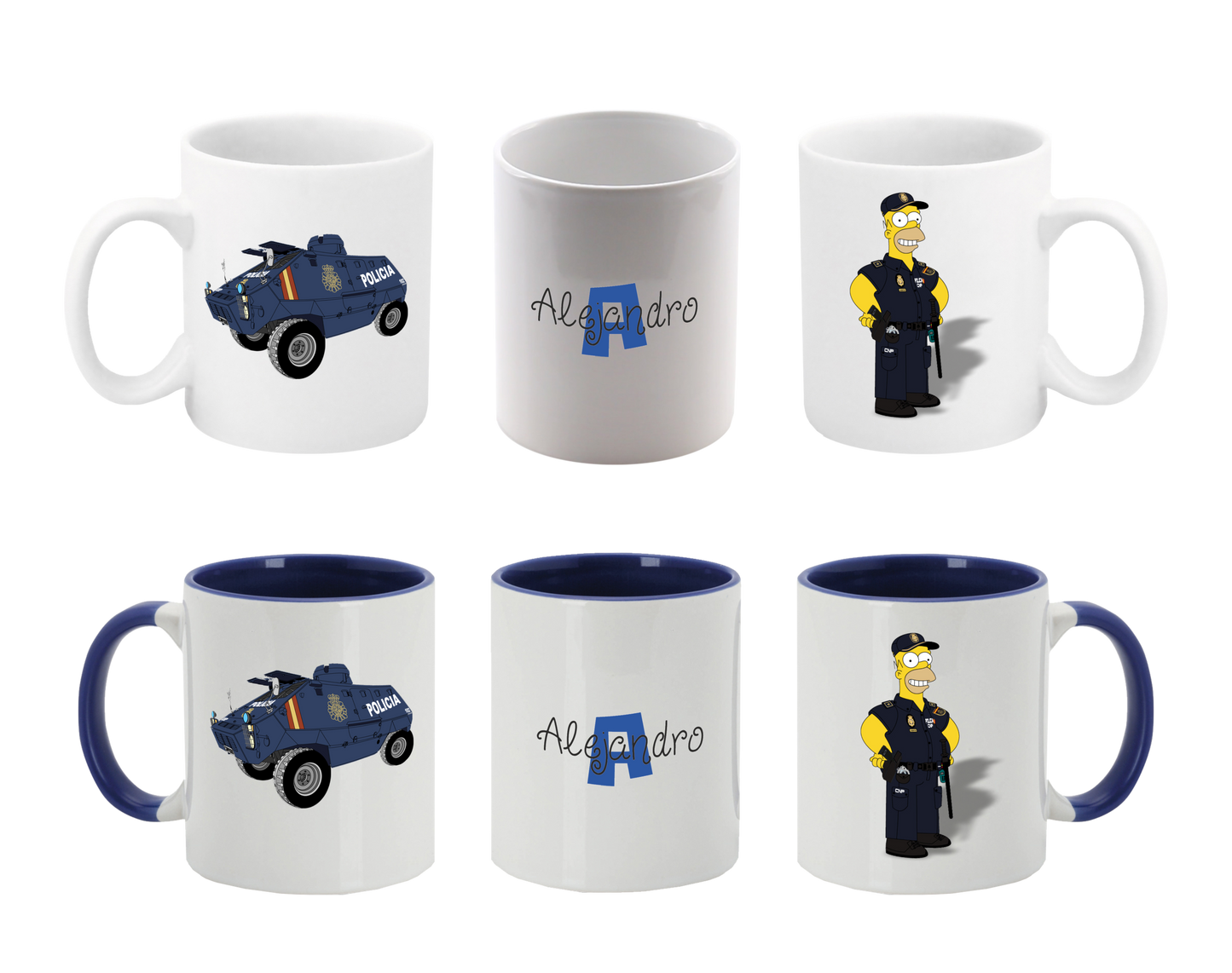 Tazas Cerámica Policía Nacional