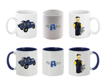 Tazas Cerámica Policía Nacional