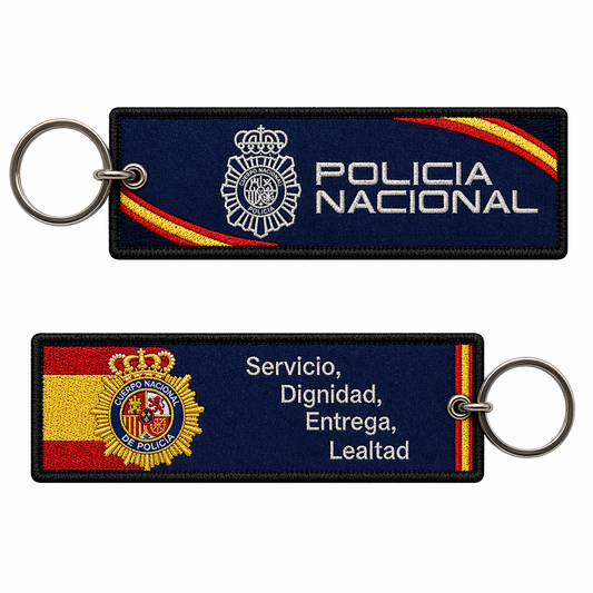 Llavero Bordado Policía Nacional