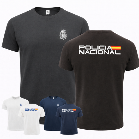 Camiseta Policía Nacional Algodón