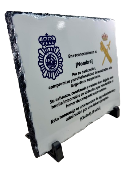Placa Homenaje de Piedra Lacada
